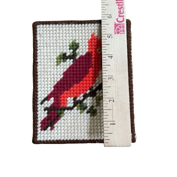 VTG Bird Cardinal Bluebird Square Tissue Box Cover Bathroom Decor Birder READ - Picture 10 of 10
